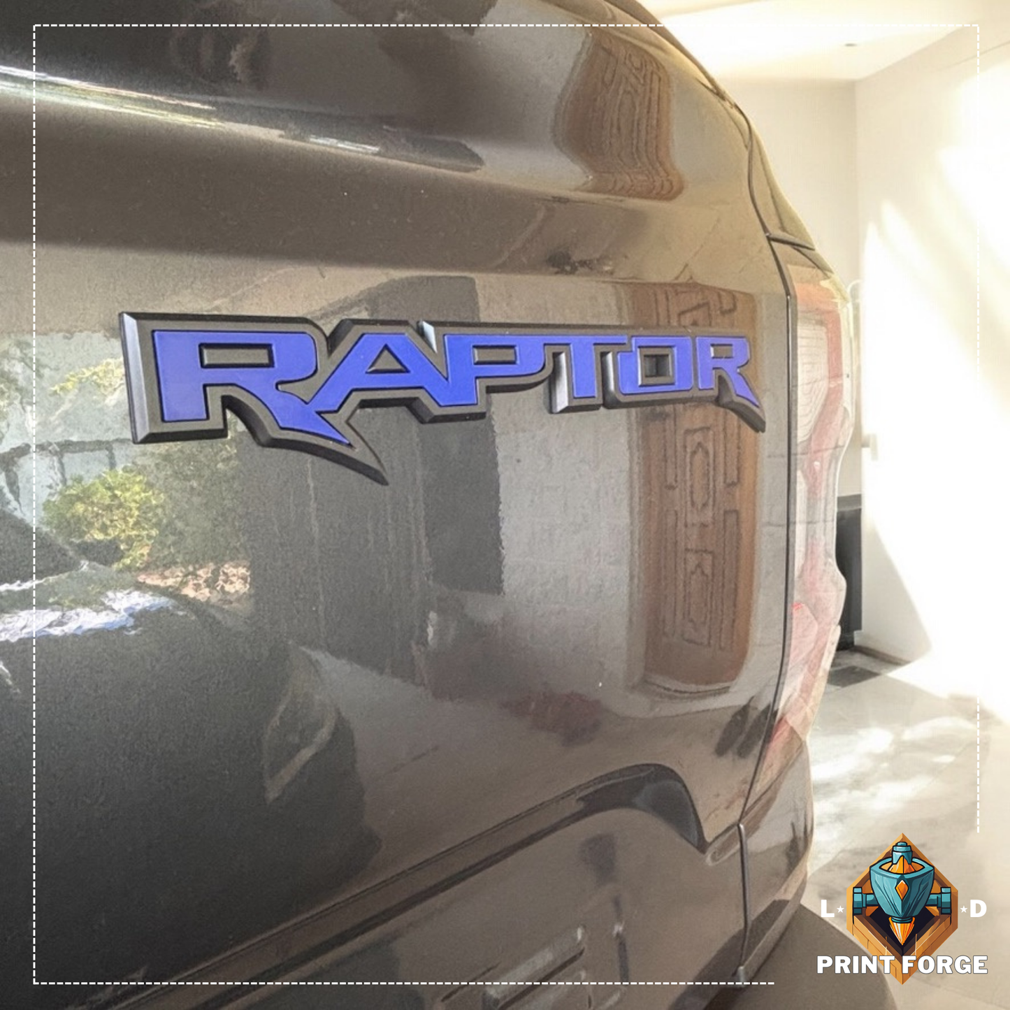 Raptor Tailgate Emblem Inserts – Fits 2024–2025 Ranger Raptor | 3-Piece Kit