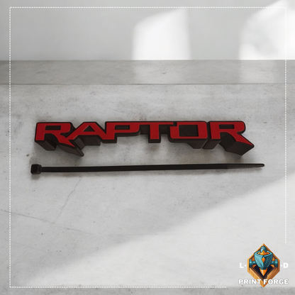 Custom RAPTOR Front Grille Emblem Badge – Next-Gen Ranger (Aftermarket)
