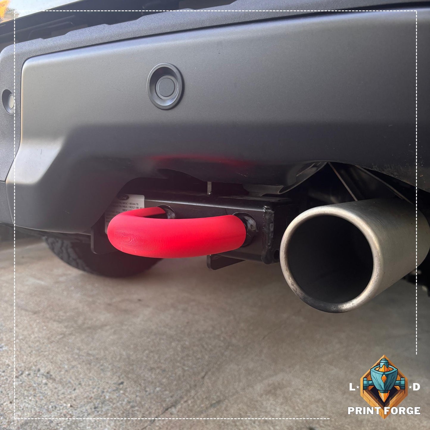 Standard NextGen Ford Ranger Raptor Back Tow Hook Accent Covers for Round Hooks | Ford Accessories and Parts |  Ranger Raptor | Wildtrak