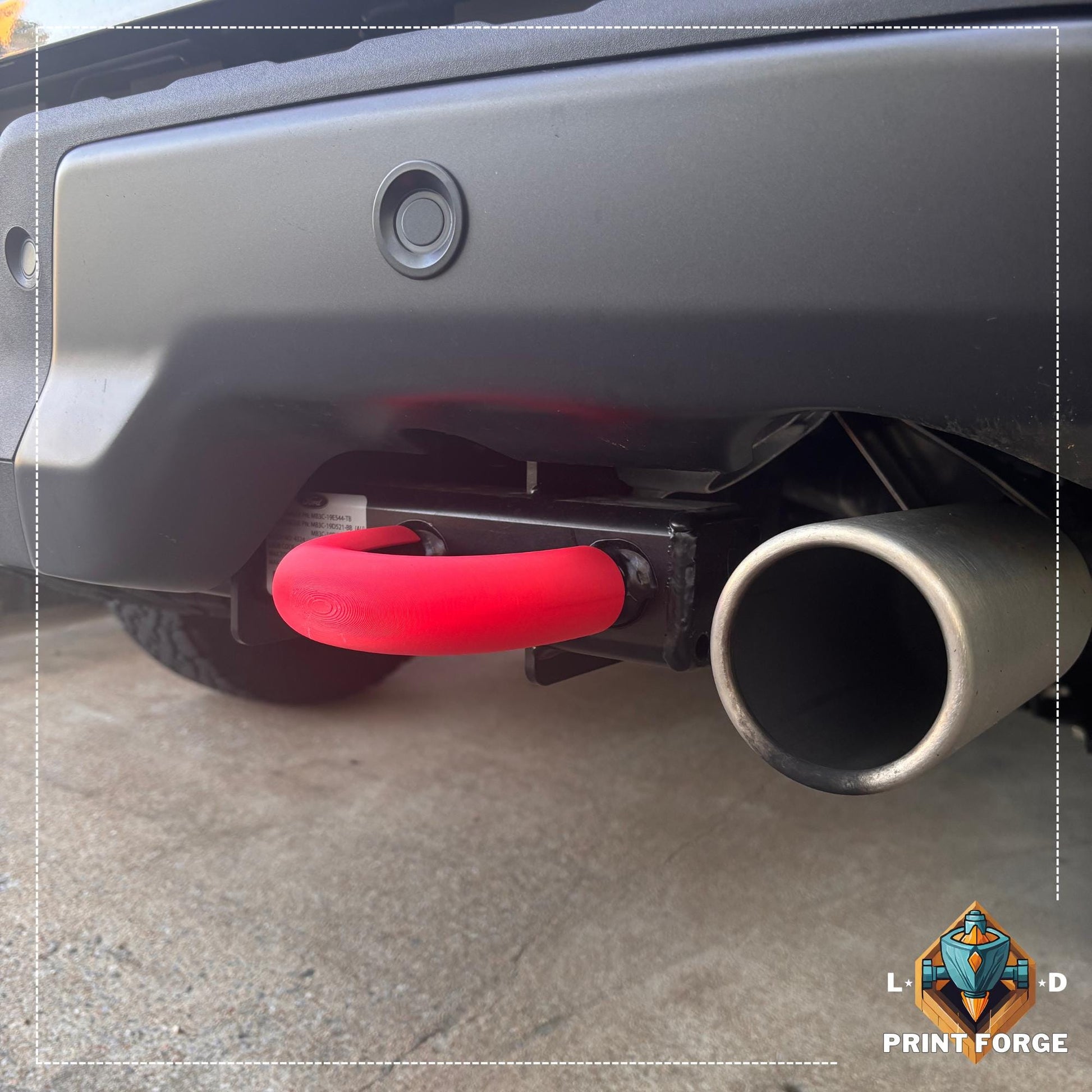 Standard NextGen Ford Ranger Raptor Back Tow Hook Accent Covers for Round Hooks | Ford Accessories and Parts |  Ranger Raptor | Wildtrak