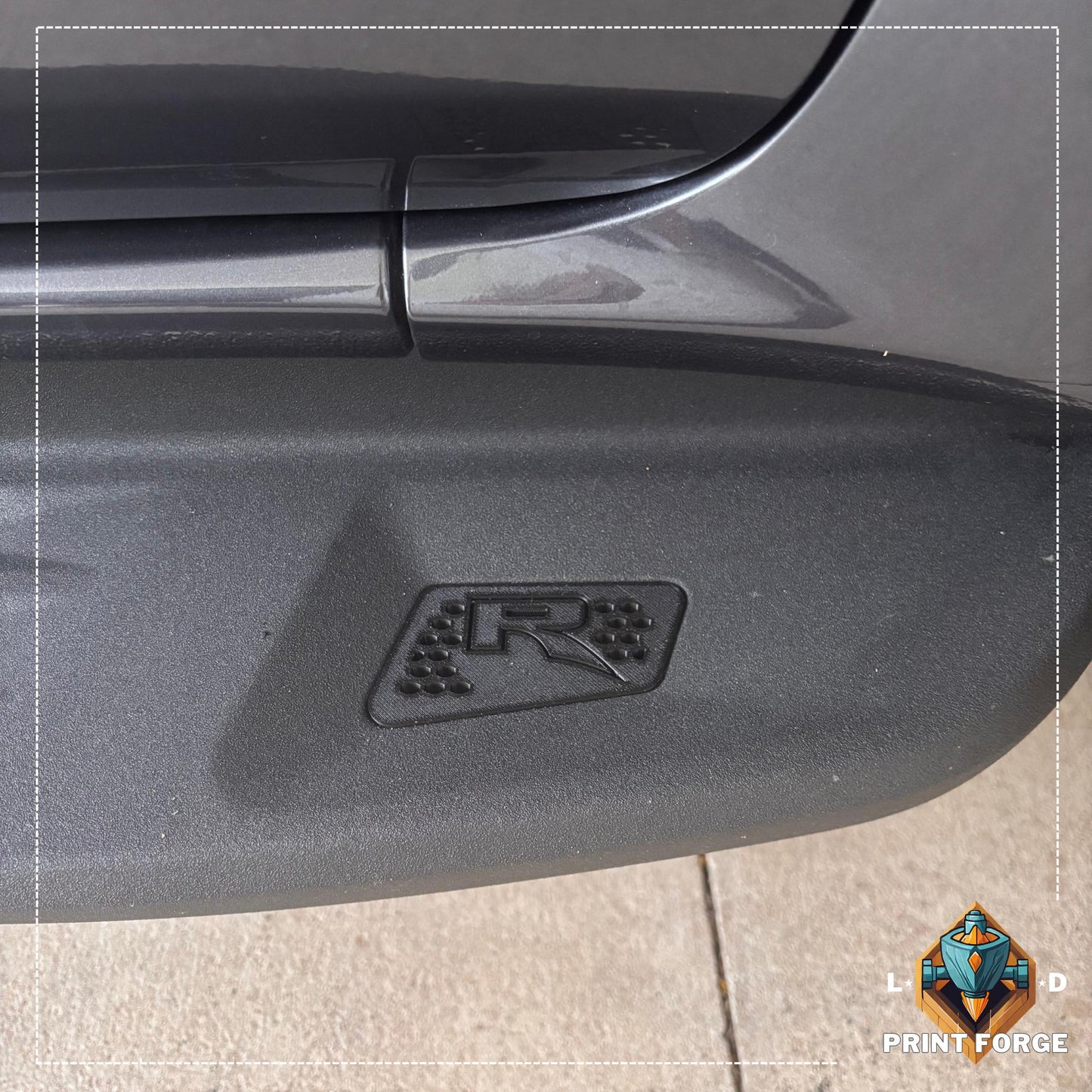 Ford Next-Gen Ranger Raptor Side Step Inserts – Blackout "R" Edition | NextGen Ranger Raptor Accessories | Ford Ranger Parts | Raptor Trim