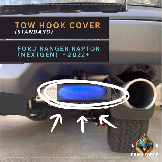 Standard NextGen Ford Ranger Raptor Back Tow Hook Accent Covers for Round Hooks | Ford Accessories and Parts |  Ranger Raptor | Wildtrak
