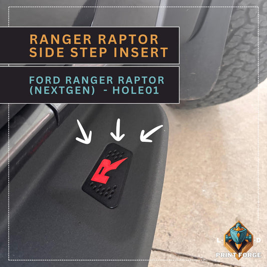 Ford Next-Gen Ranger Raptor Side Step Inserts | Ranger Raptor Accessories | Ford Ranger Parts | Ranger Raptor Trim | Raptor Side Step(Ver 2)