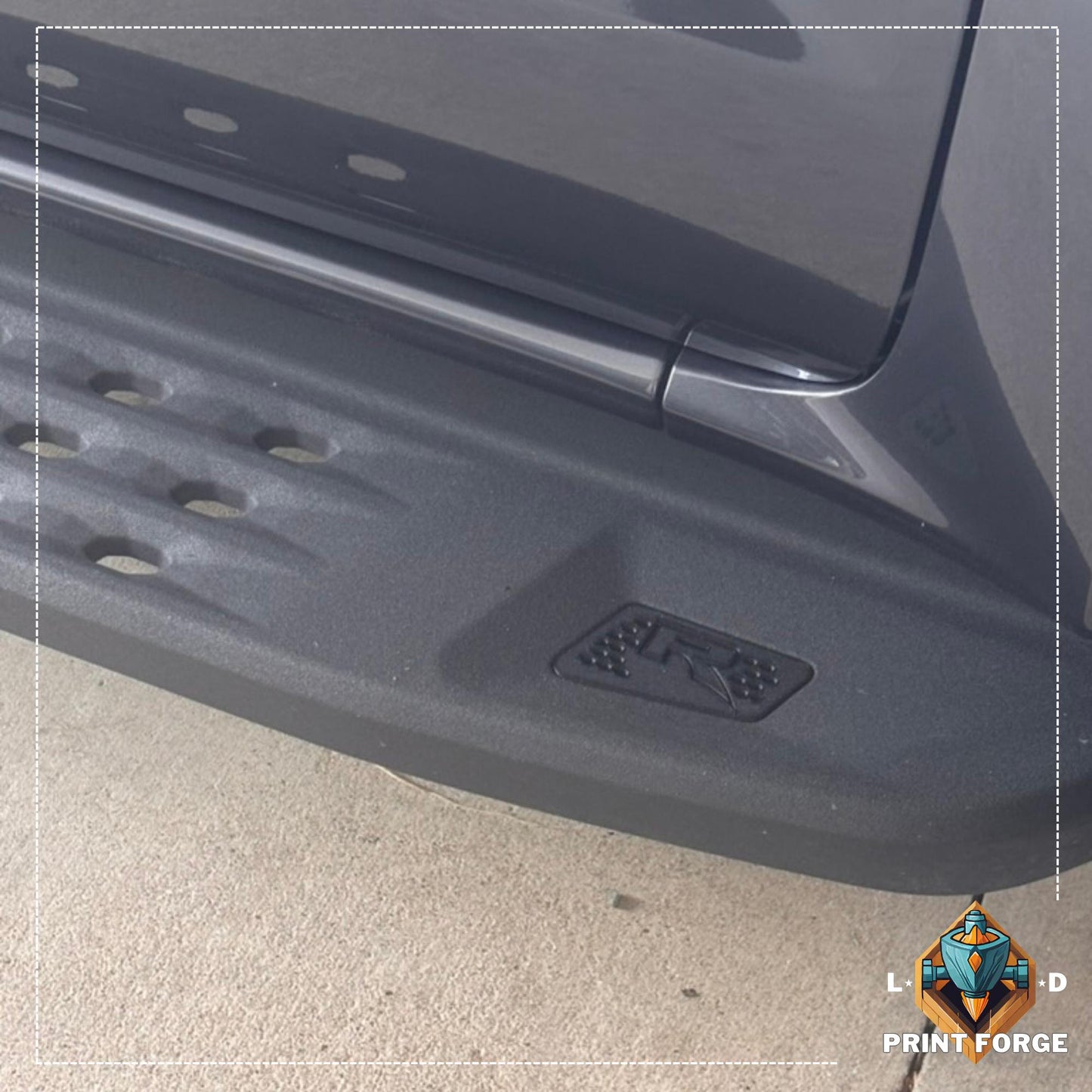 Ford Next-Gen Ranger Raptor Side Step Inserts – Blackout "R" Edition | NextGen Ranger Raptor Accessories | Ford Ranger Parts | Raptor Trim