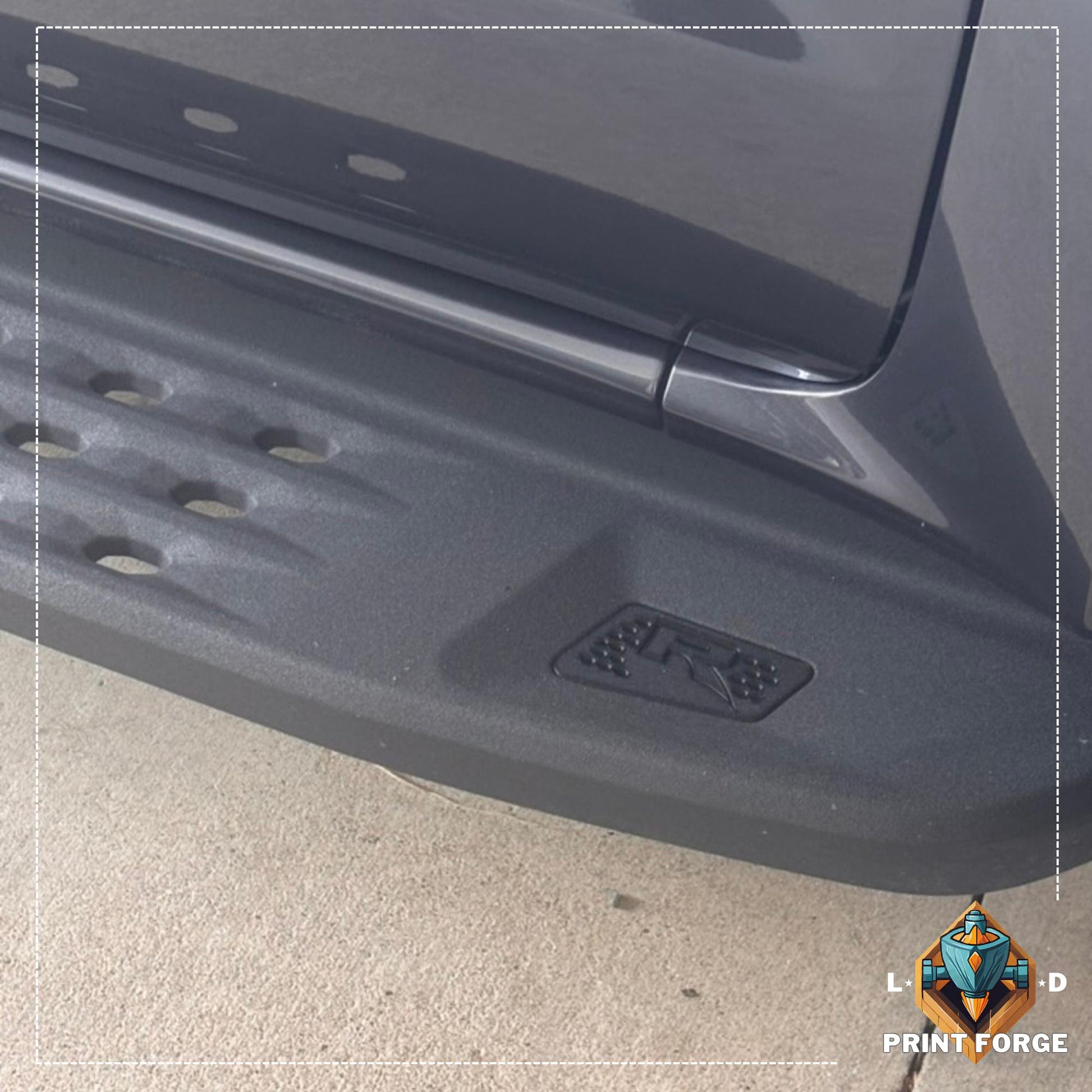 Ford Next-Gen Ranger Raptor Side Step Inserts – Blackout "R" Edition | NextGen Ranger Raptor Accessories | Ford Ranger Parts | Raptor Trim