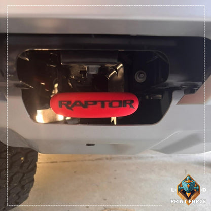 Premium Front "Raptor" Text NextGen Ford Ranger Raptor Tow Hook Accent Covers for Round Hooks | Ford Accessories and Parts |  Wildtrak