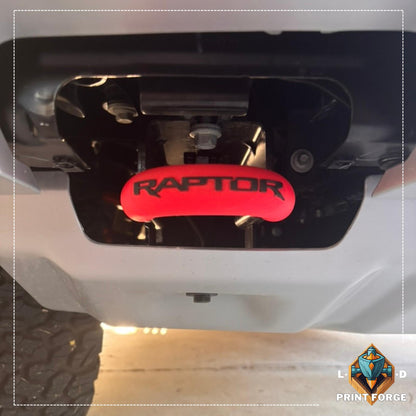Premium Front "Raptor" Text NextGen Ford Ranger Raptor Tow Hook Accent Covers for Round Hooks | Ford Accessories and Parts |  Wildtrak