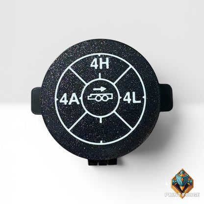 4x4 Mode Selector Guard Compatible with Ford Ranger Super Duty | Anti-Bump Dial Protector | Interior Trim Accessory